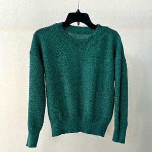 Soft Green Crew Neck Knit Sweater | XS